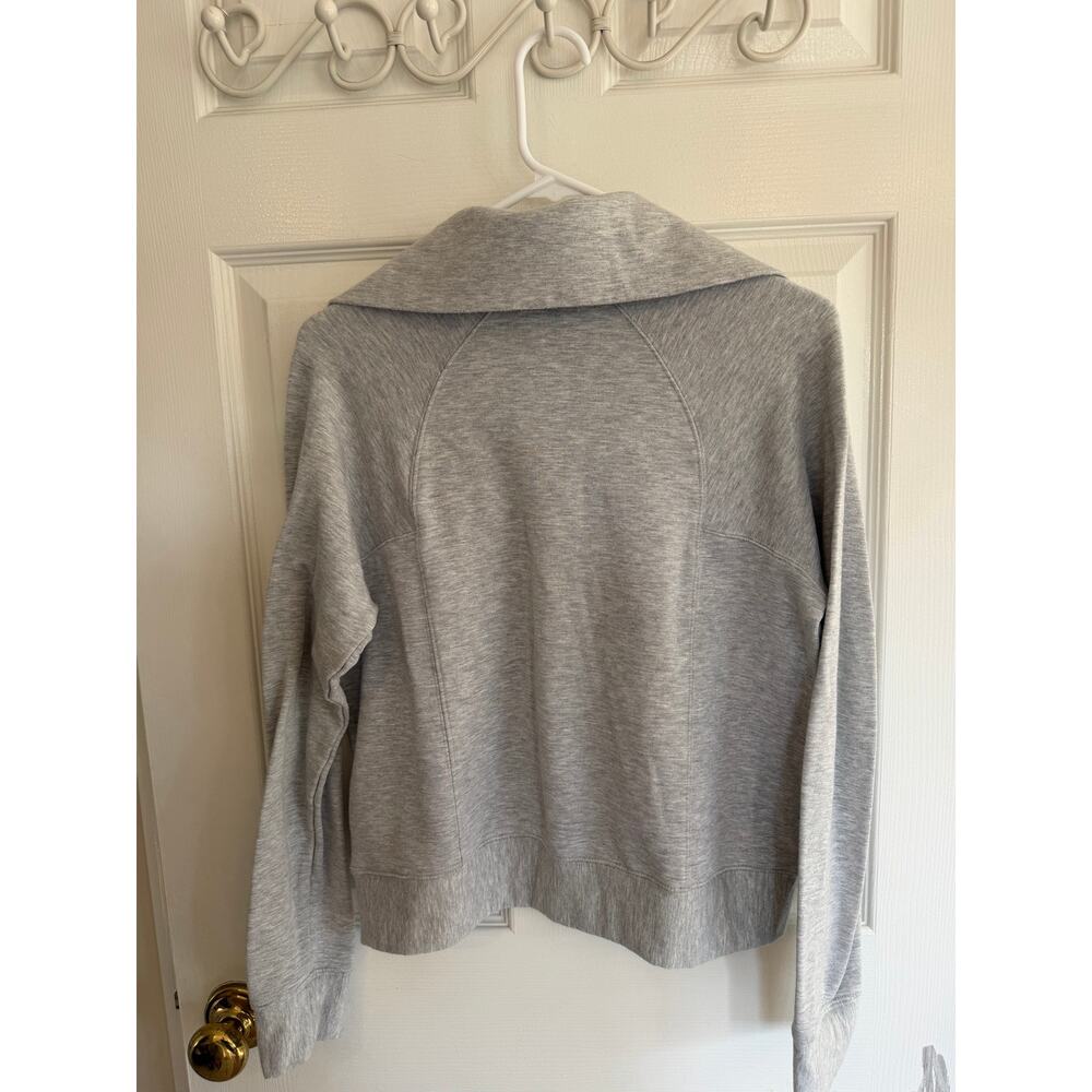 Quince SuperSoft Fleece Half Zip Heather Grey Size S Small - Picture 5 of 7